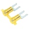 Panduit Fork Terminal, #10 Stud Size, 10 AWG, 600 V, Nylon Insulated, Yellow, Crimp Termination Only PNF10-10LF-2K - alternate 2
